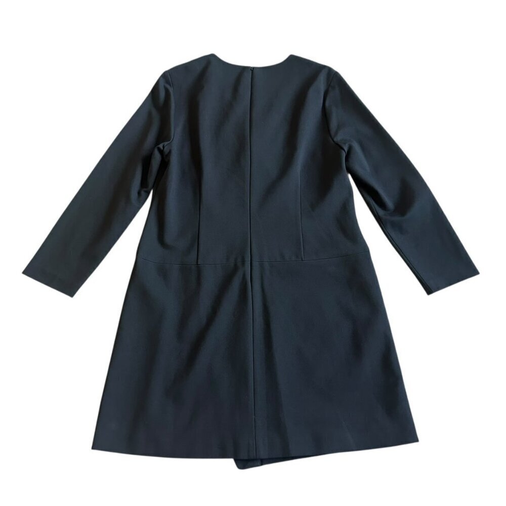 Cynthia Steffe Victoria Black Pointe Dress Faux Wrap Long Sleeve Size 12 Women's - Picture 6 of 12